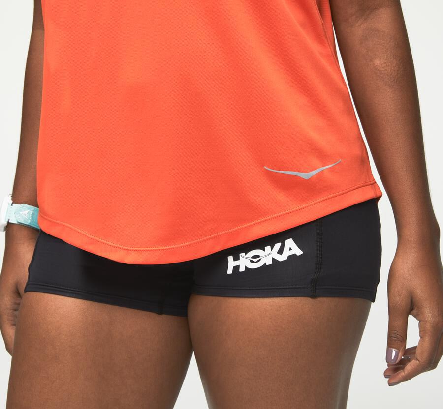 Hoka One One Top Dame - Performance Tank - Orange - 581036MNG